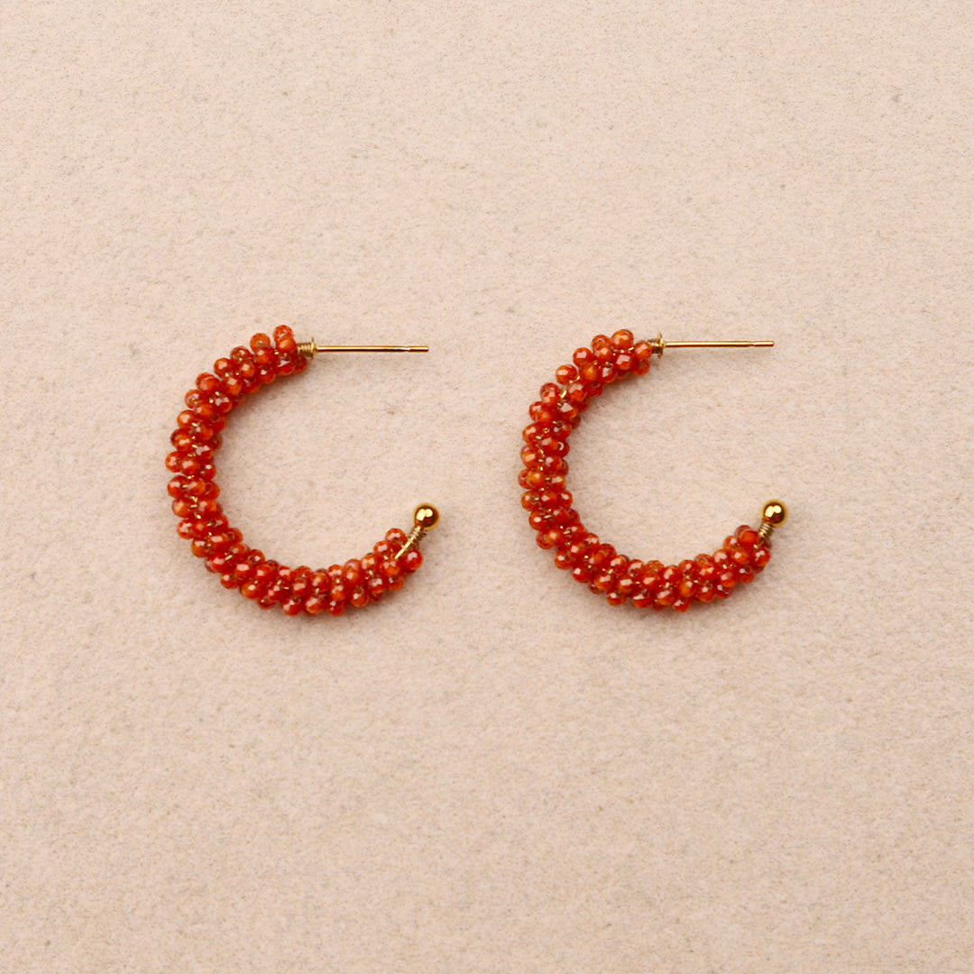 Boucles d'oreilles Céleste Orange