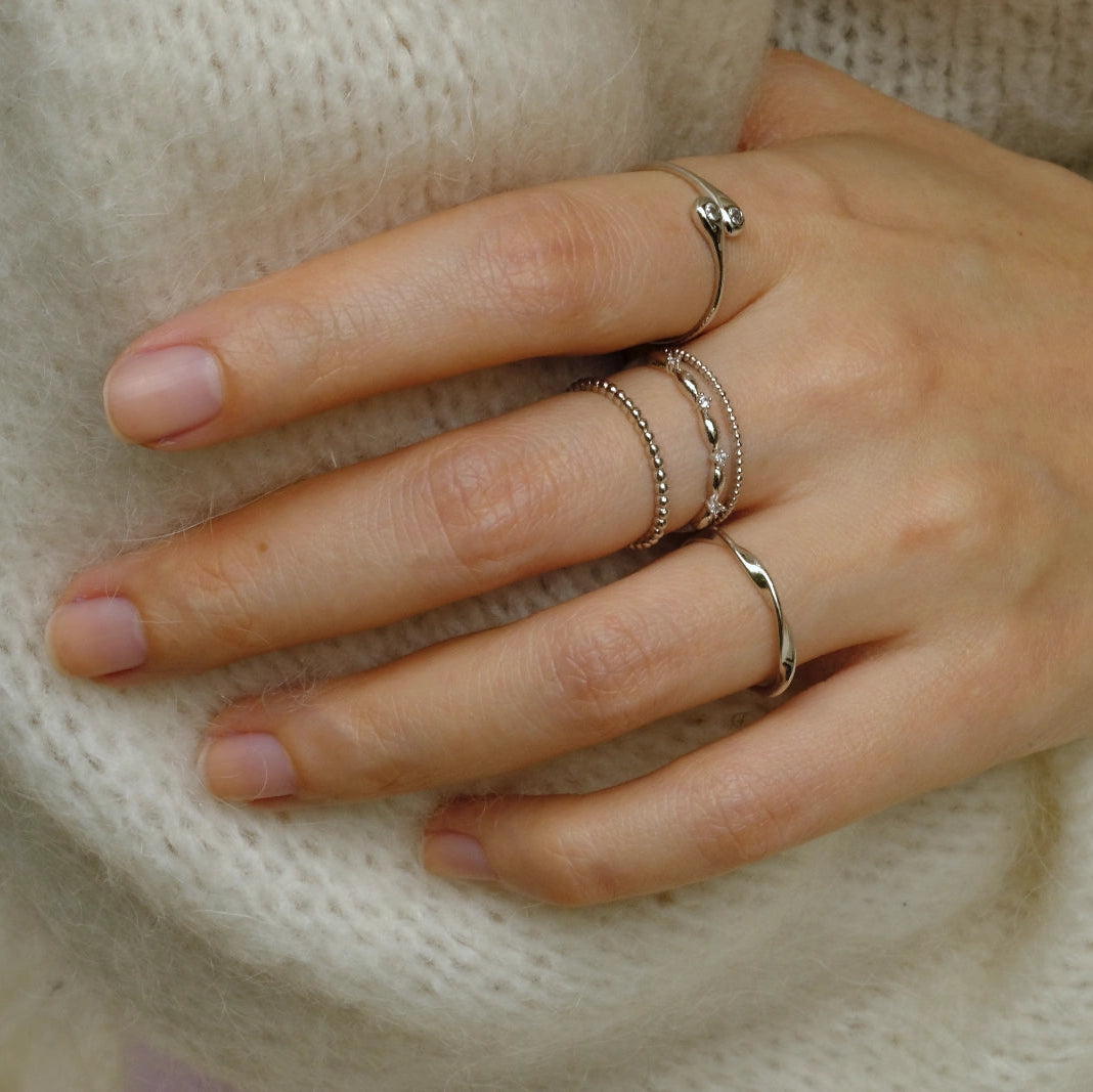 Bague Ondée en Argent 925