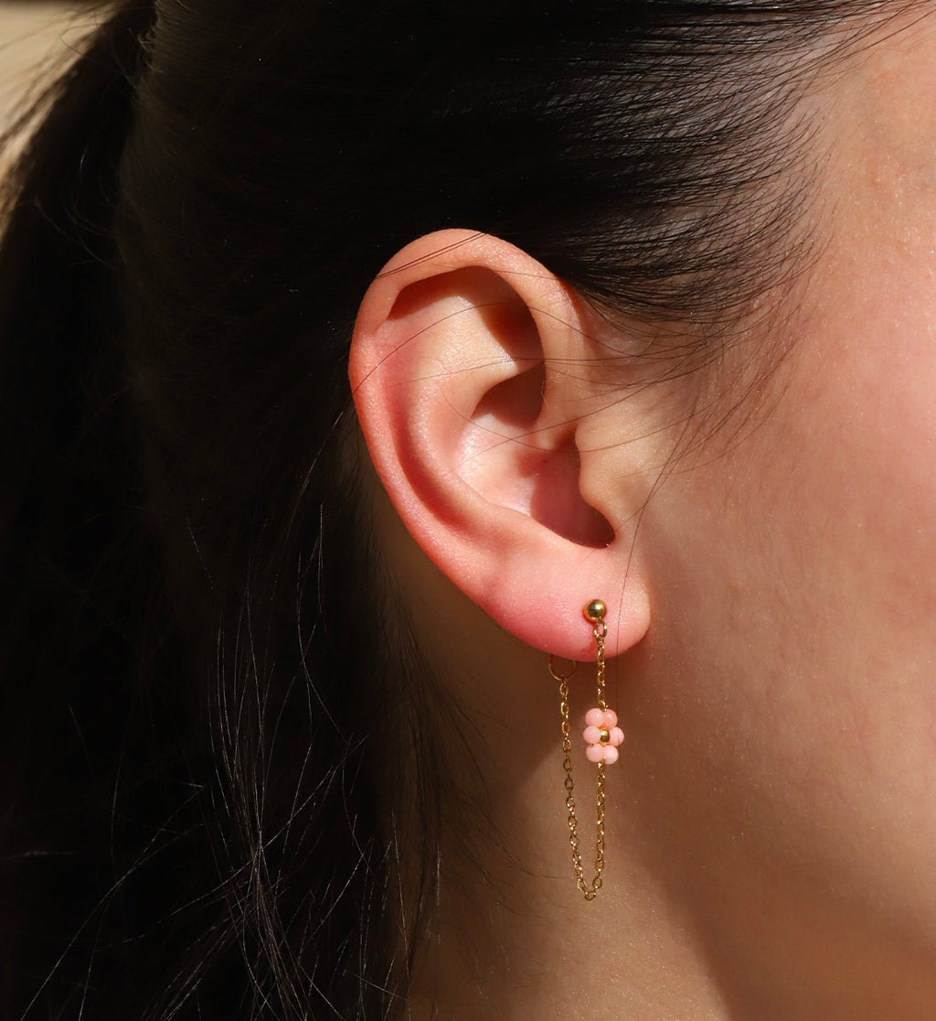 Boucle d'oreilles acier Suzanne - Les Cleias