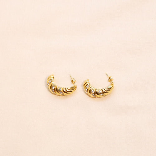 Boucles d'oreilles acier Candide - Les Cleias