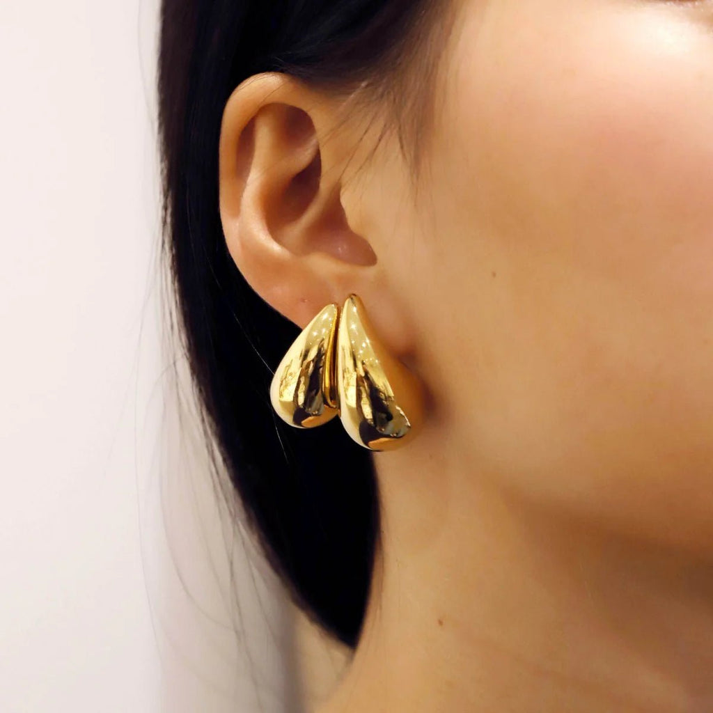 Boucles d’oreilles acier Larmes d’Aphrodite L - Les Cleias
