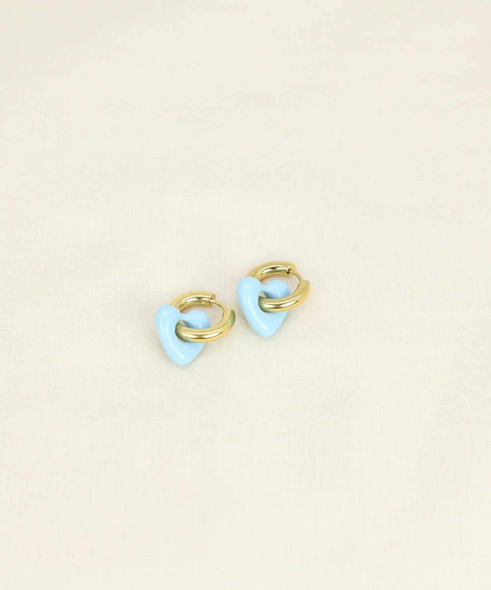 Boucles d'oreilles acier Sursta - Les Cleias