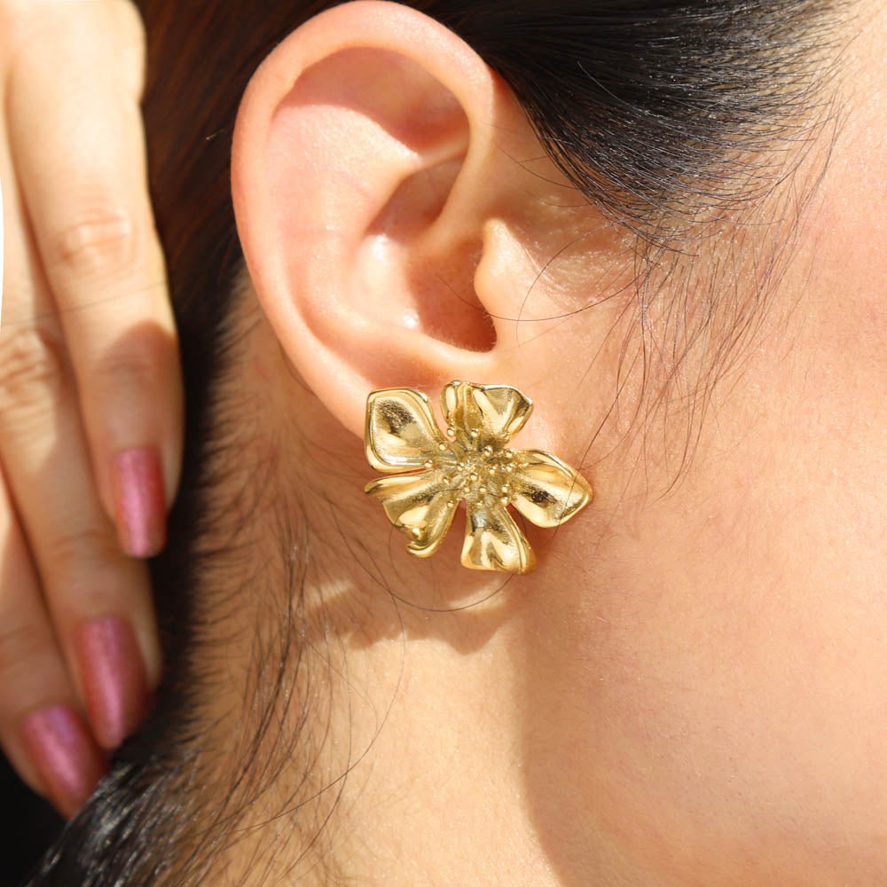 Boucles d’oreilles acier Violettes - des - Bois - Les Cleias