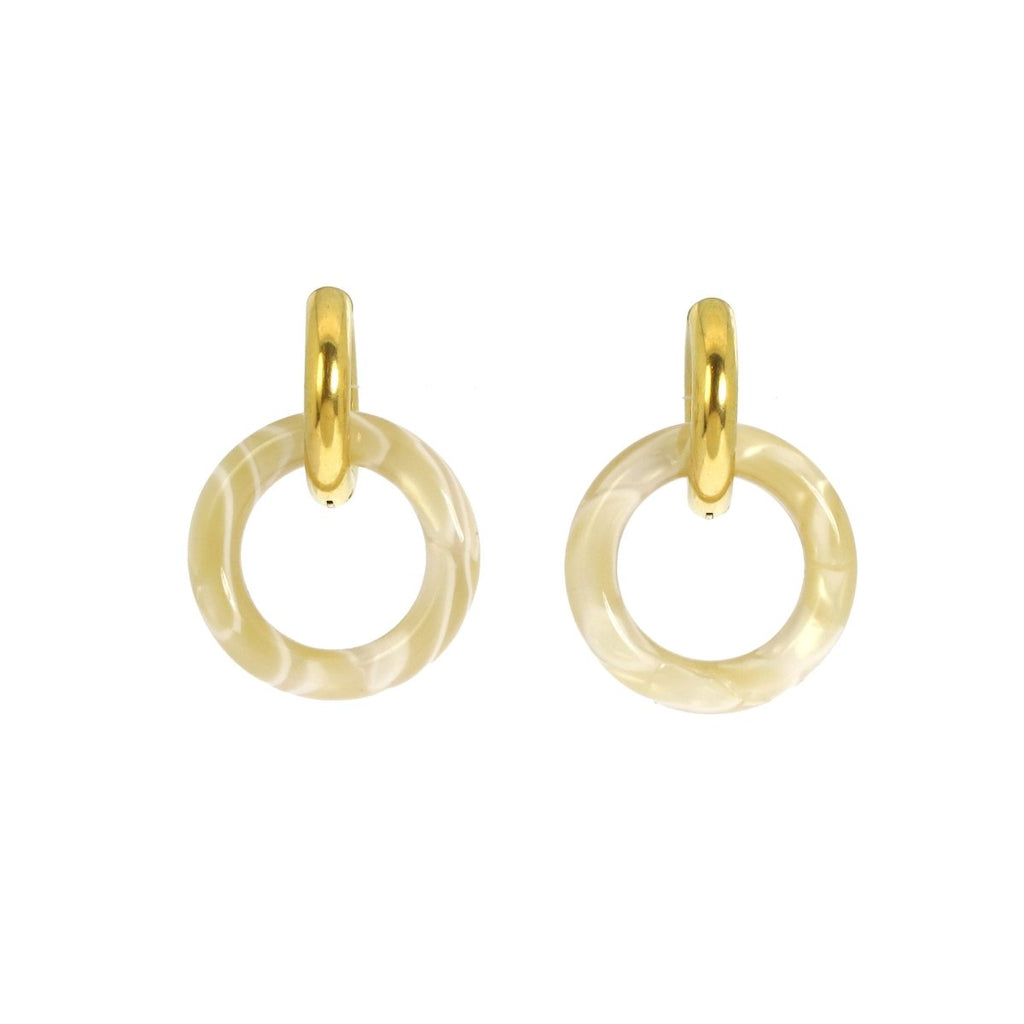 Boucles d’oreilles Beatrice en acier - Les Cleias