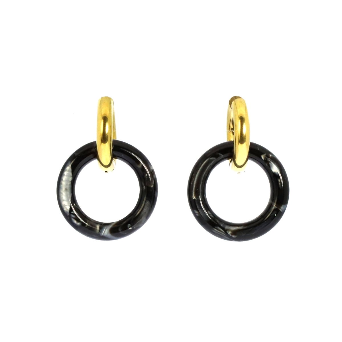 Boucles d’oreilles Beatrice en acier - Les Cleias