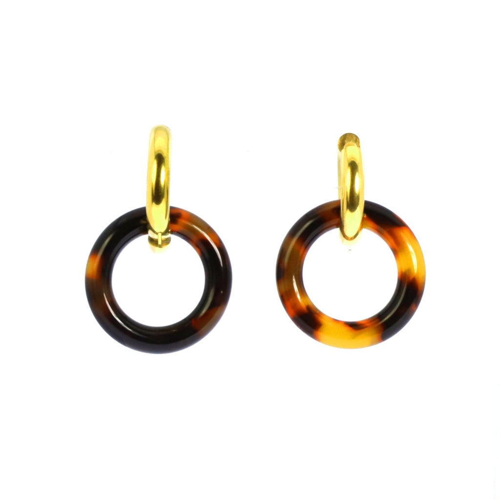 Boucles d’oreilles Beatrice en acier - Les Cleias