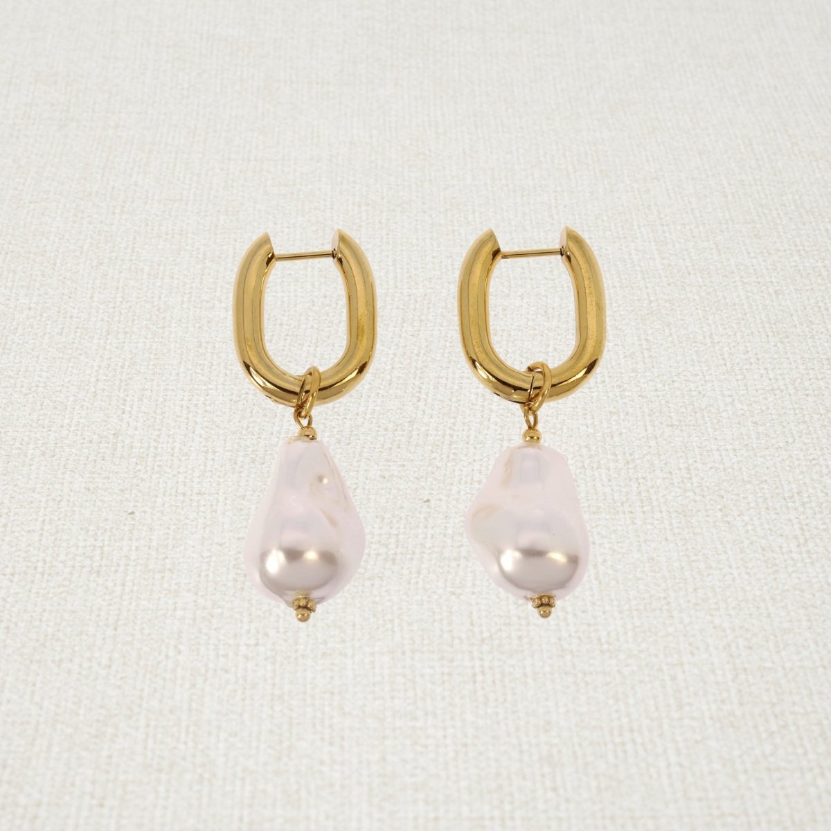 Boucles d'oreilles Céline en acier - Les Cleias