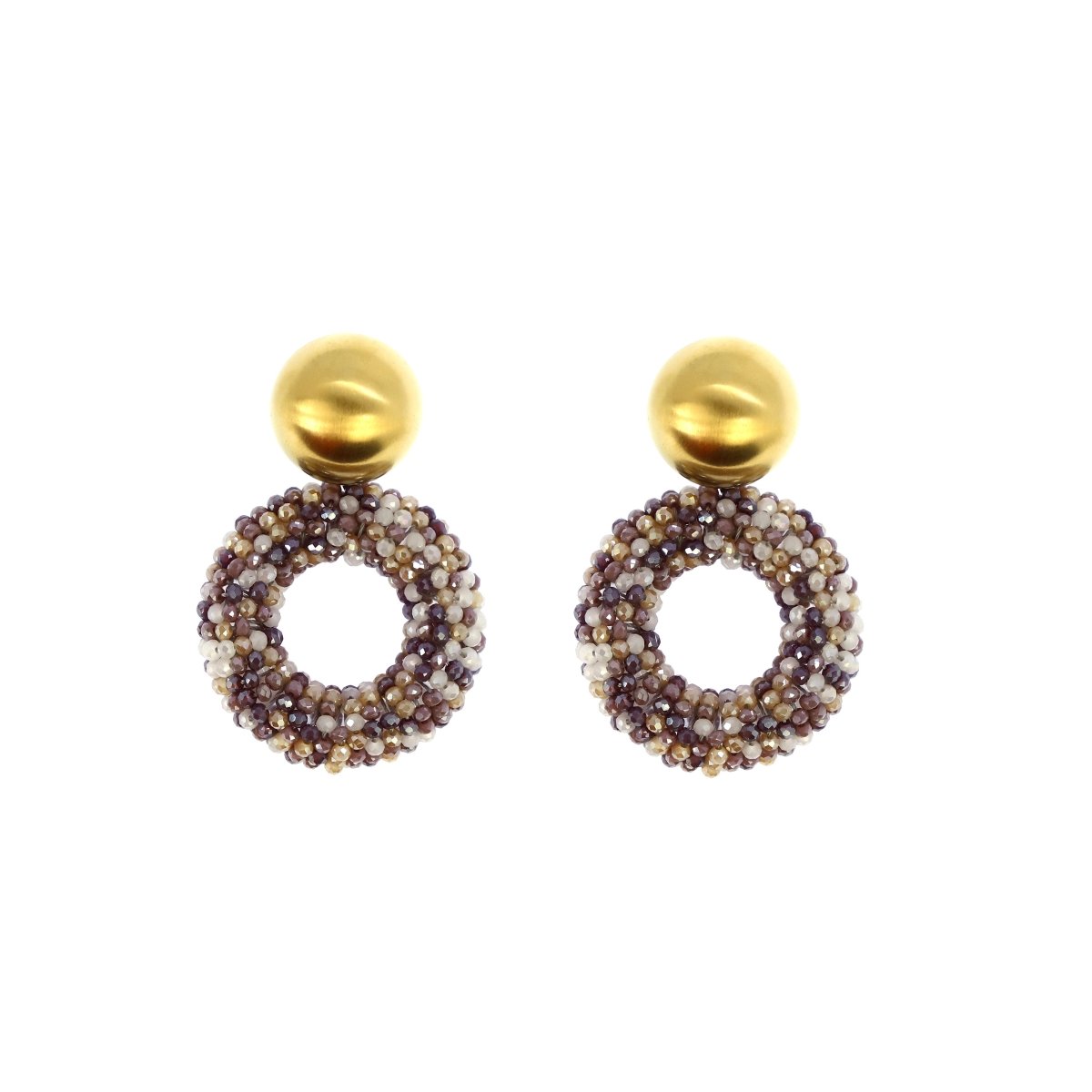 Boucles d'oreilles Couronne - Les Cleias