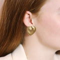 Boucles d’oreilles XL Esme en acier inoxydable - Les Cleias