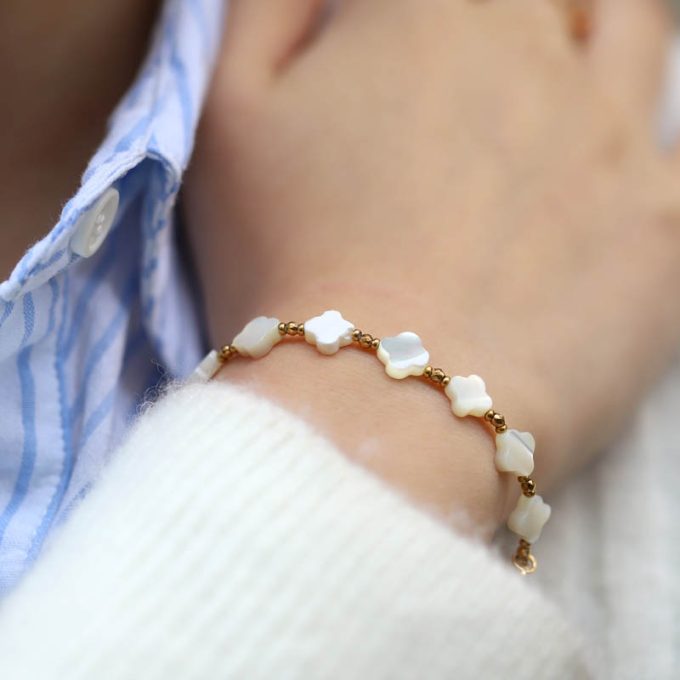 Bracelet élastique acier Magdalena - Les Cleias