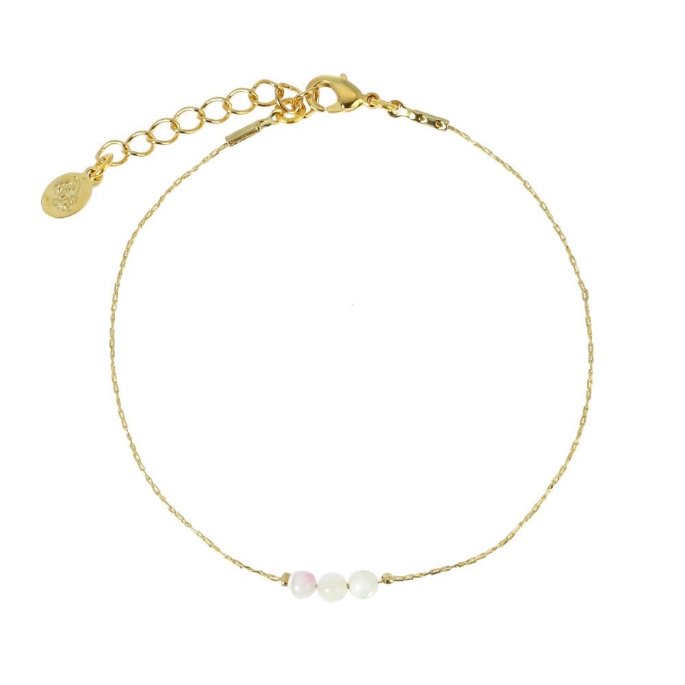 Bracelet Lola plaqué or - Les Cleias