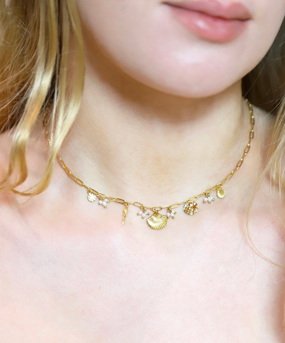 Collier Felicia en acier - Les Cleias