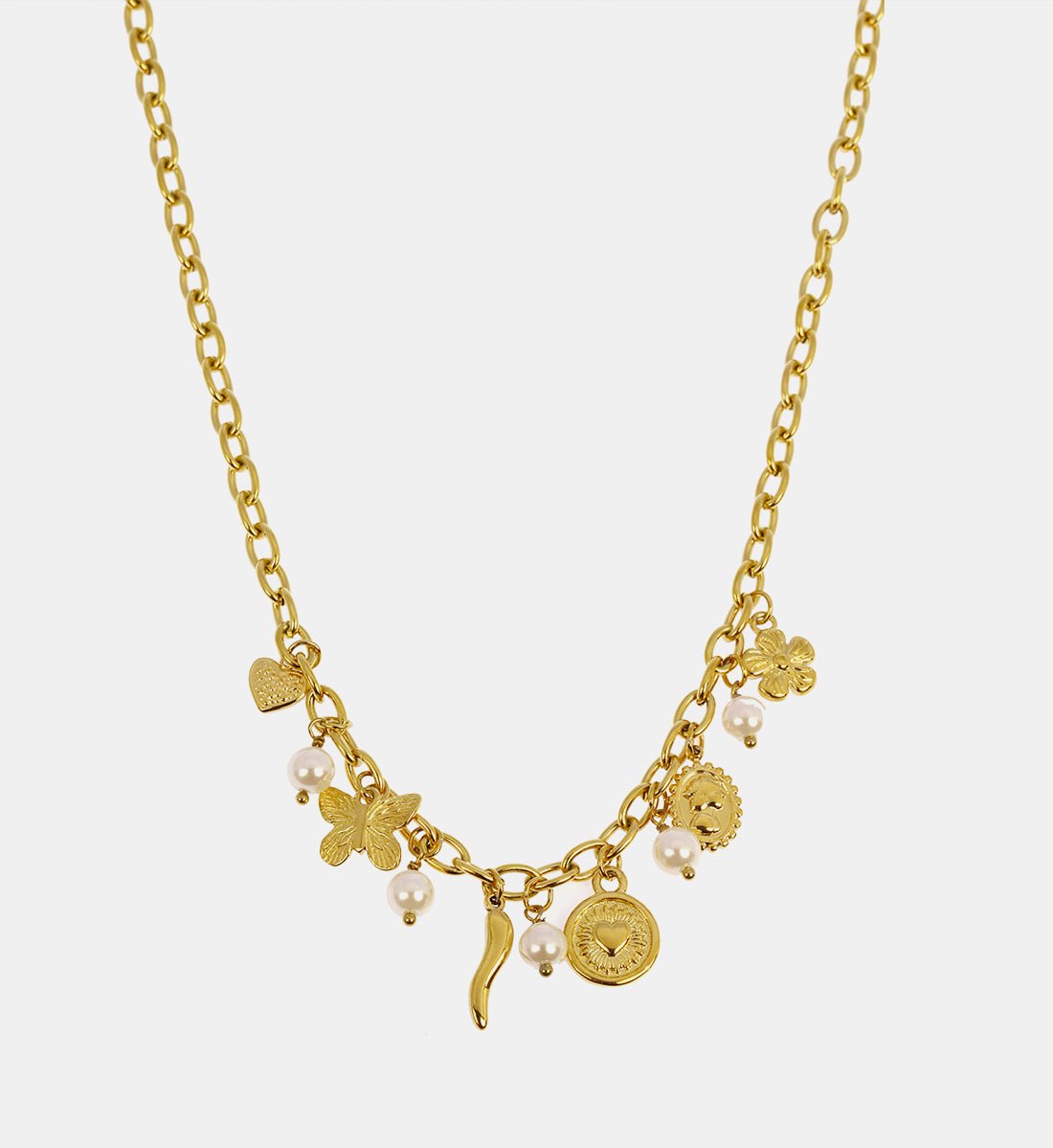 Collier Girl Girl en acier inoxydable - Les Cleias