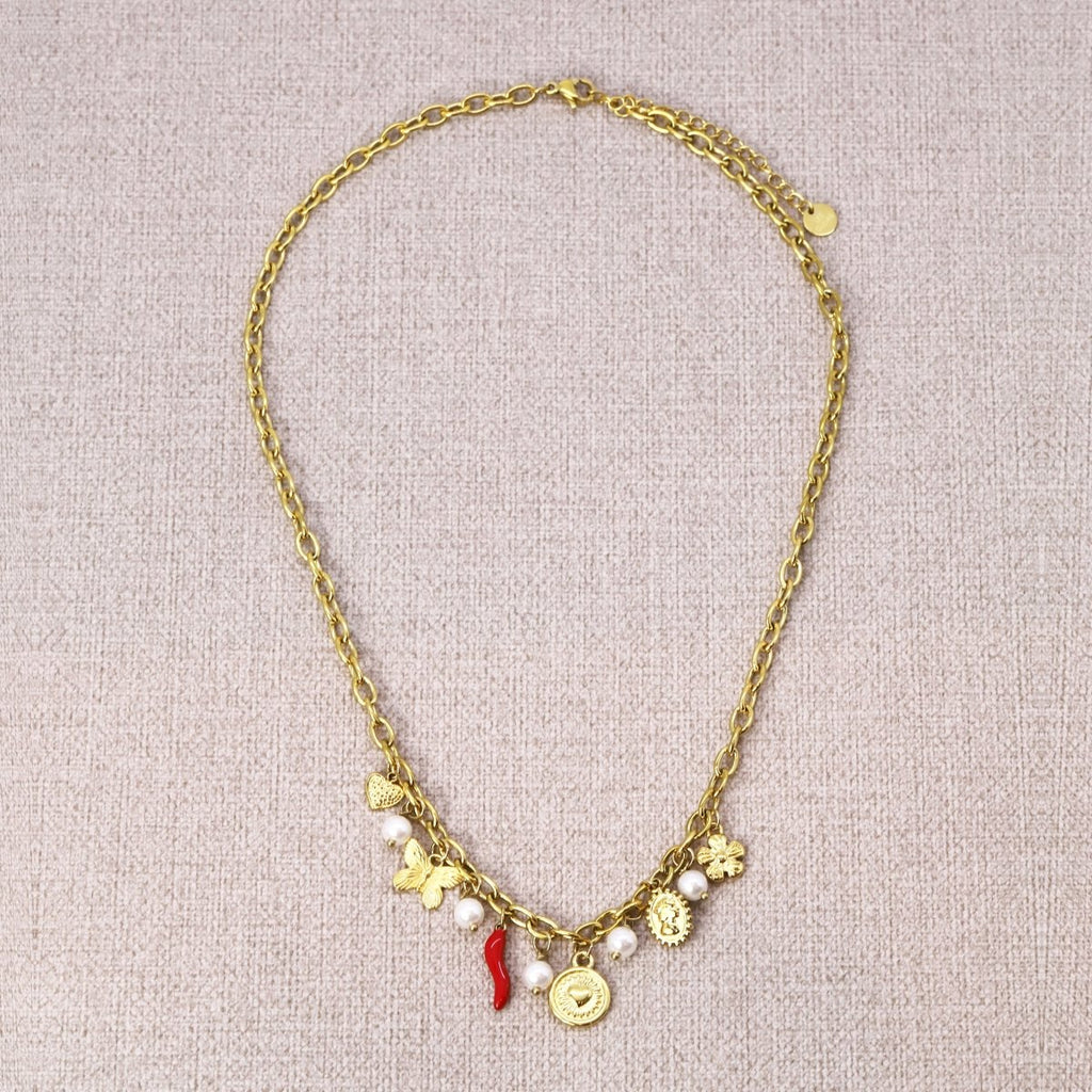 Collier Girl Girl en acier inoxydable - Les Cleias