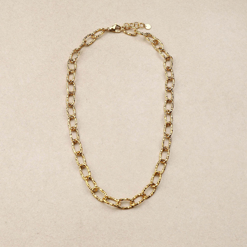iridescent gold chain necklace