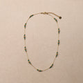necklace with crystal beads