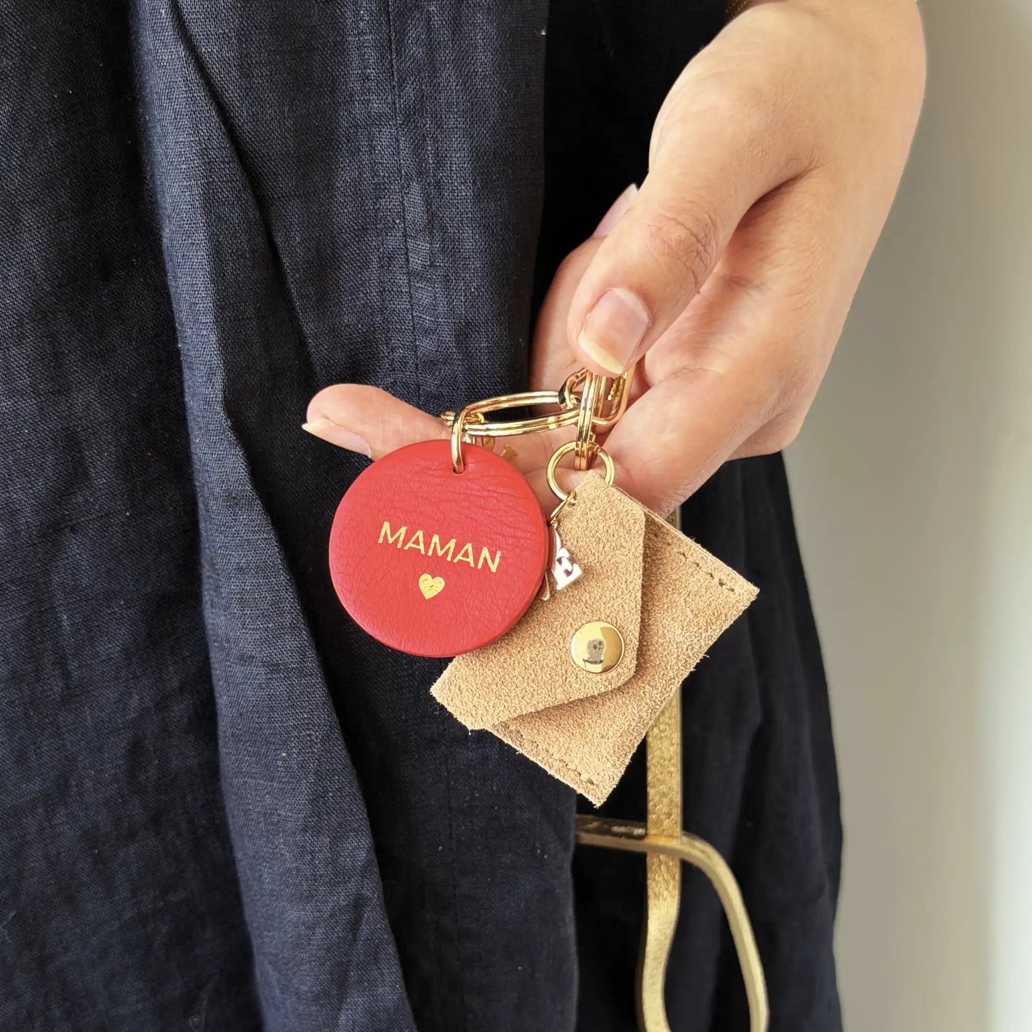 Mini Enveloppe Love Beige