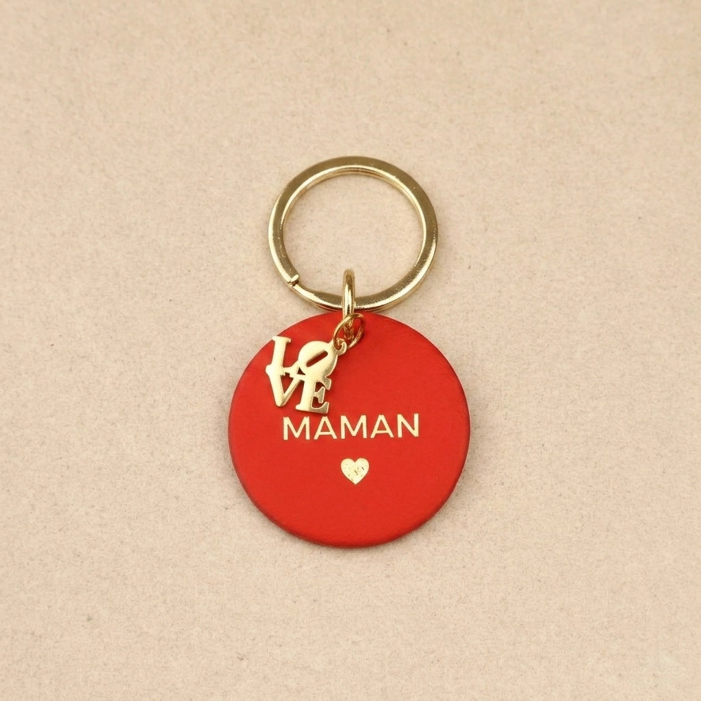 Porte-clés Maman Rouge