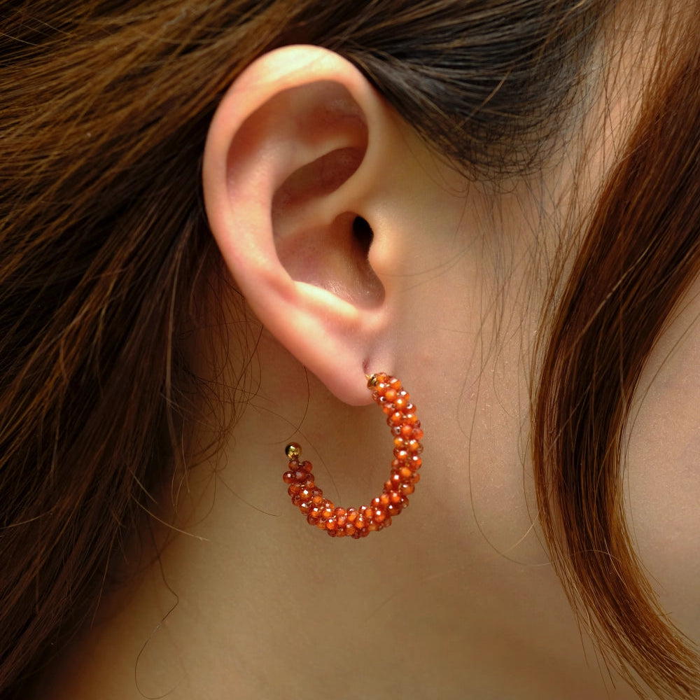 Boucles d'oreilles Céleste Orange