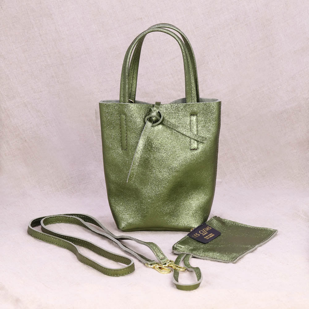 Mini Tote Bag Bandoulière en cuir - Les Cleias