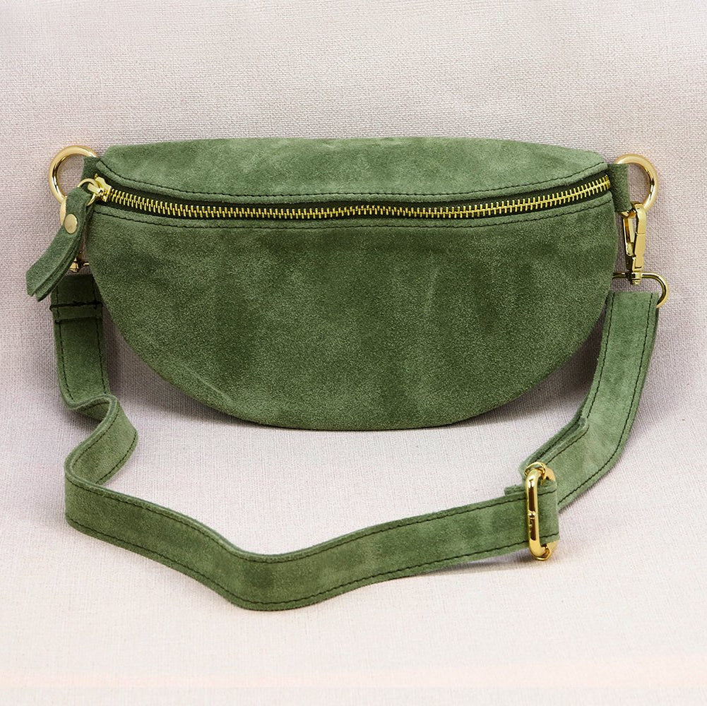 Sac Cuir Suédois Banane S - Les Cleias
