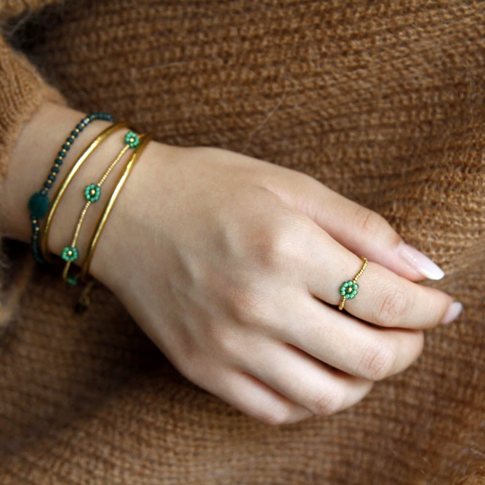 Bague Prairie vert