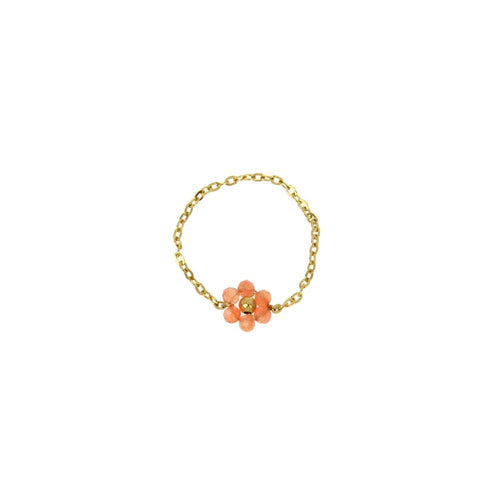 Bague acier Suzanne orange