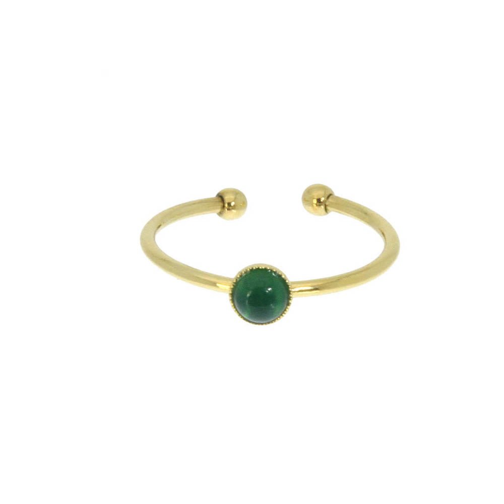 Bague Joa vert foncé
