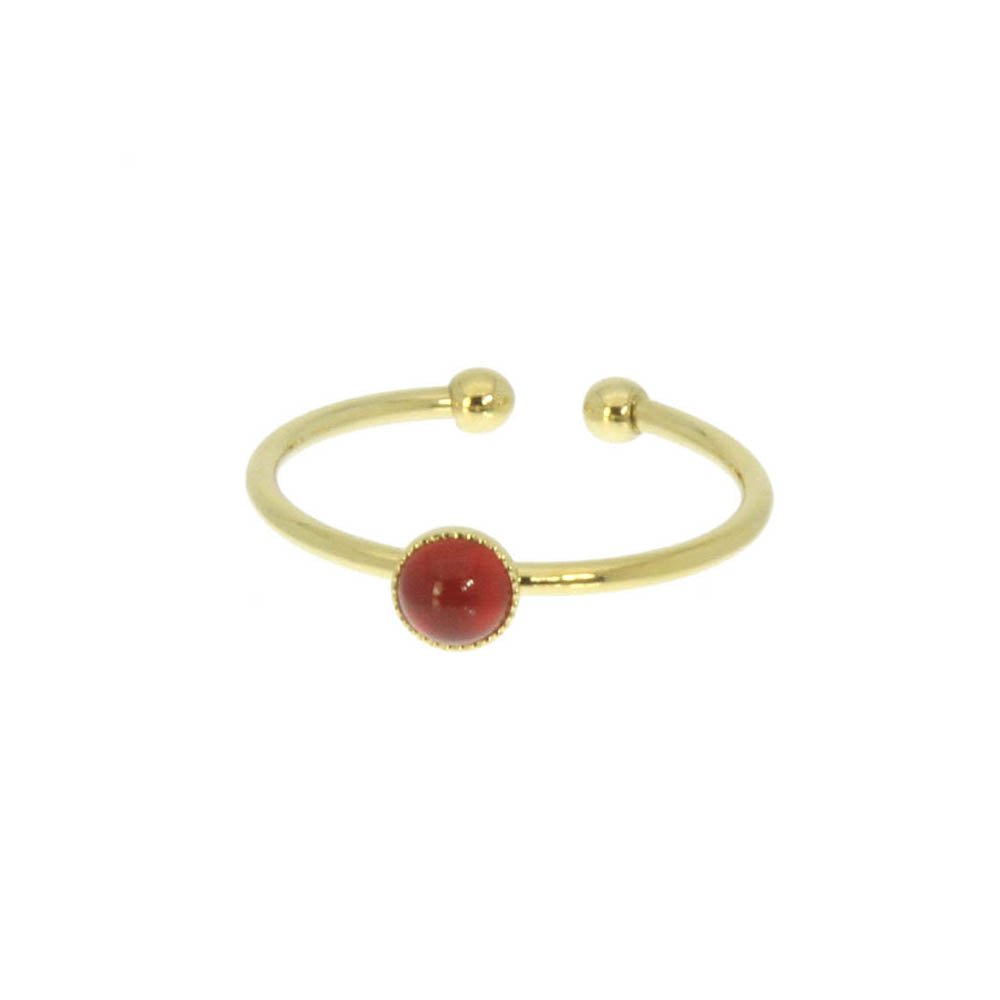 Bague Joa rouge