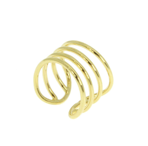 Boucle d’oreille earcuff Assa plaqué or - Les Cleias