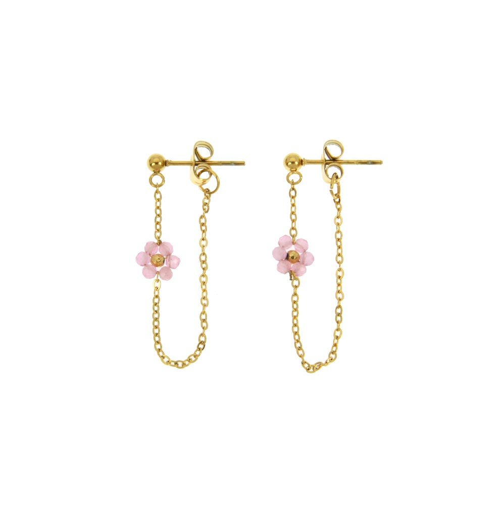 Boucle d'oreilles acier Suzanne - Les Cleias