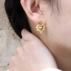 Boucles d’oreilles acier Aurelia - Les Cleias