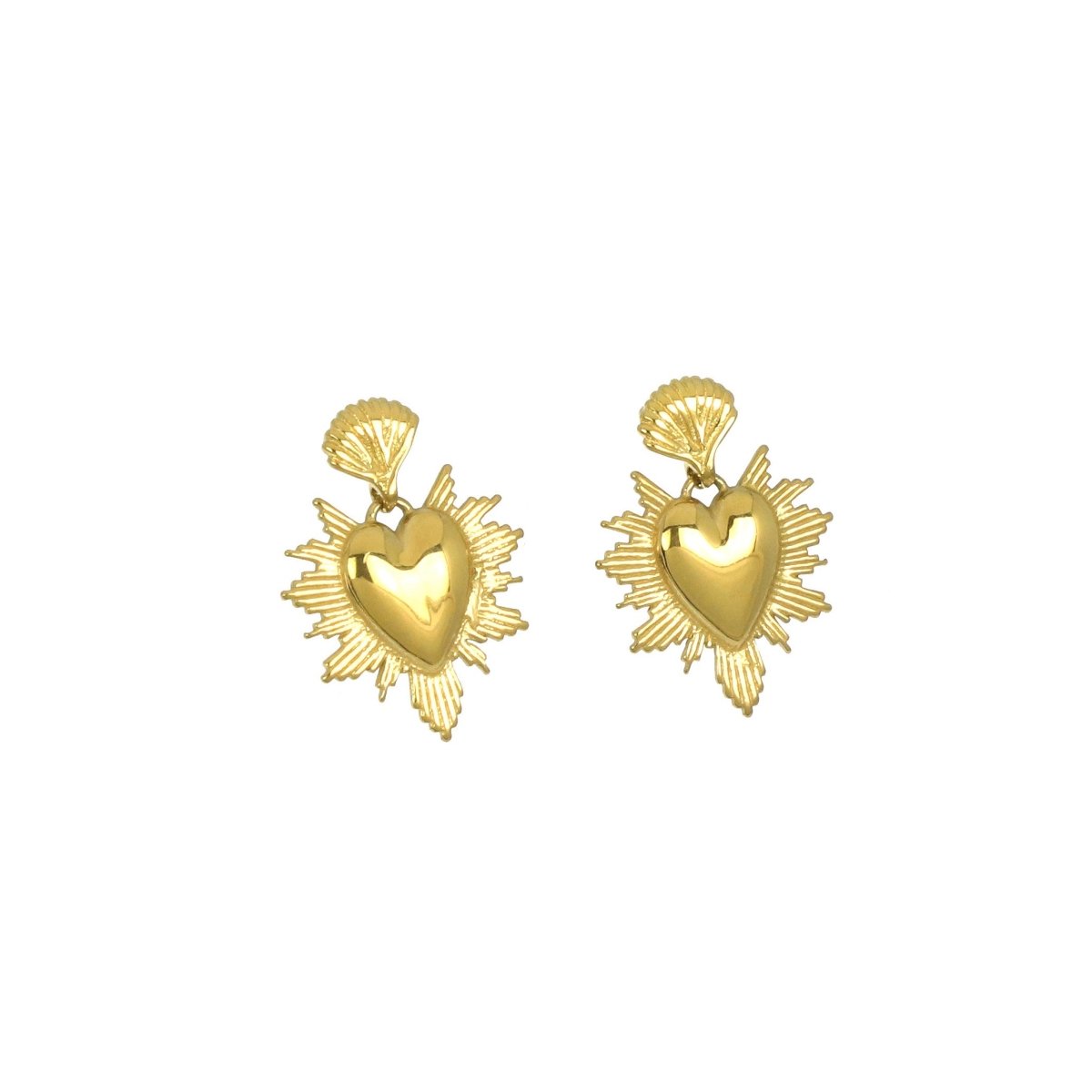 Boucles d’oreilles acier Aurelia - Les Cleias