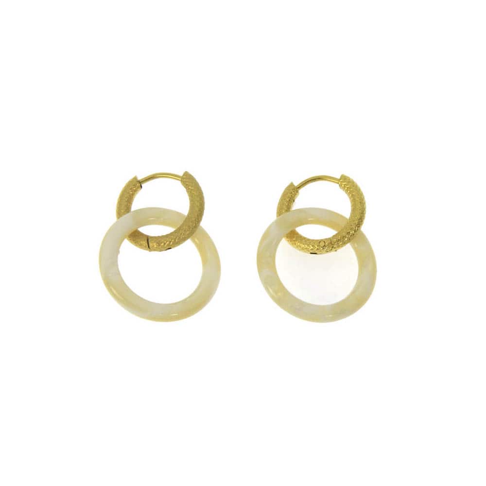 Boucles d'oreilles acier Evana - Les Cleias