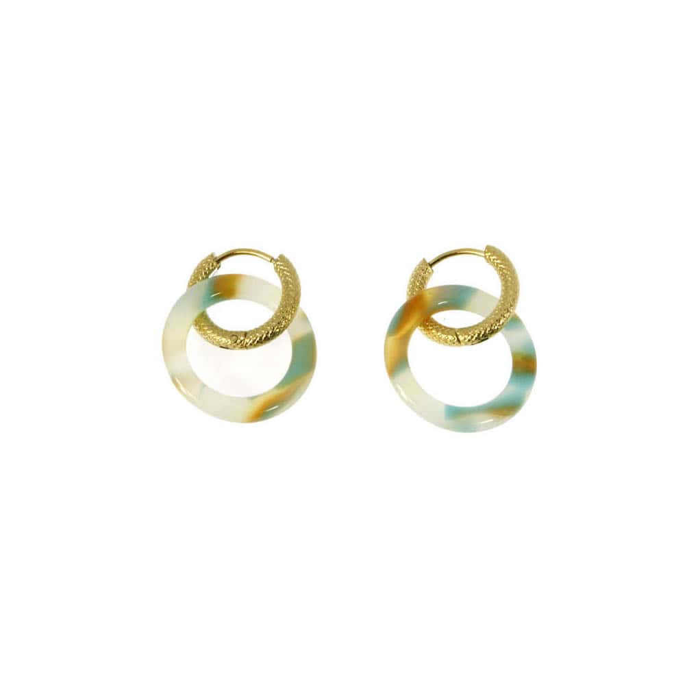 Boucles d'oreilles acier Evana - Les Cleias