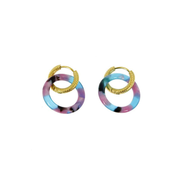 Boucles d'oreilles acier Evana - Les Cleias