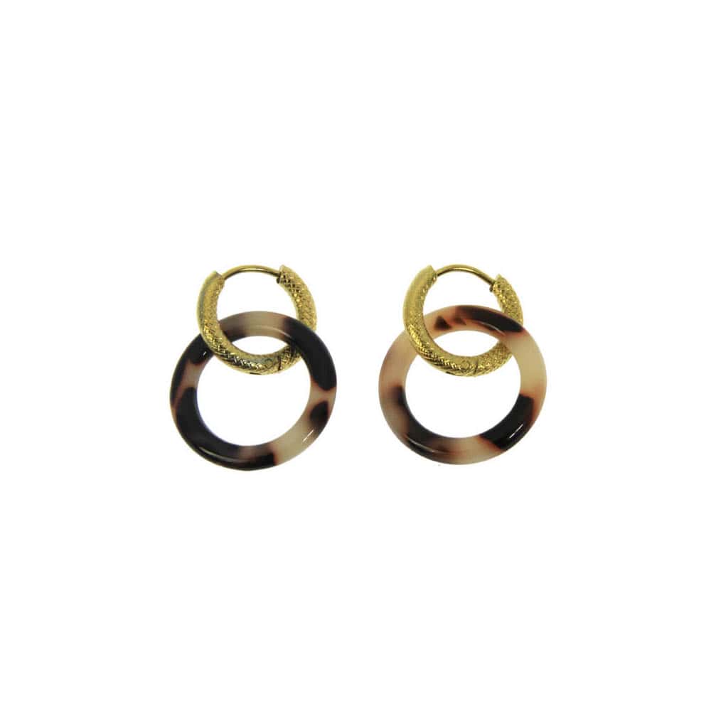 Boucles d'oreilles acier Evana - Les Cleias