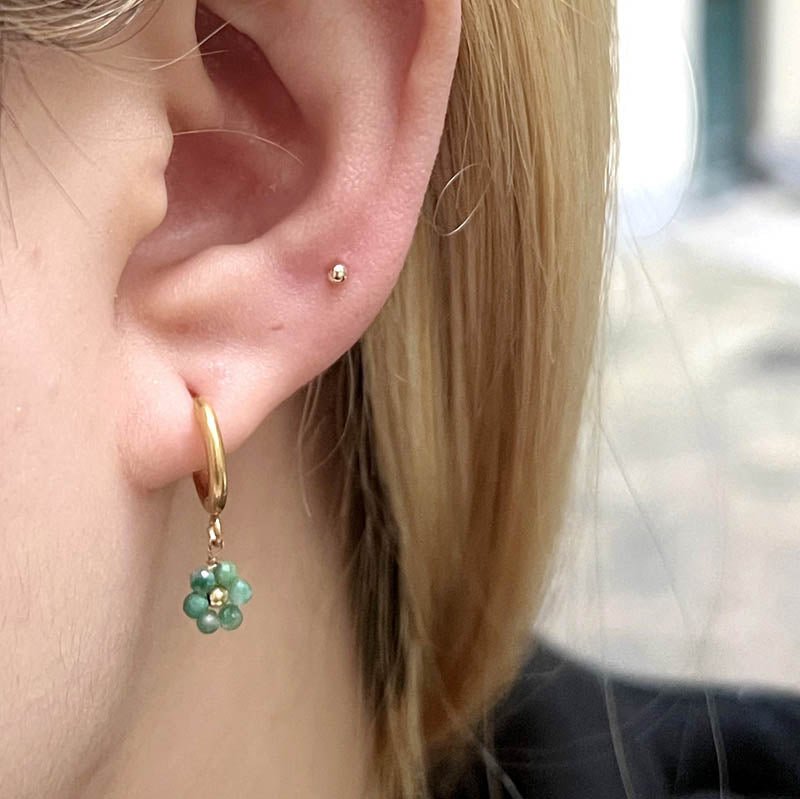 Boucles d'oreilles acier Mini Maya - Les Cleias