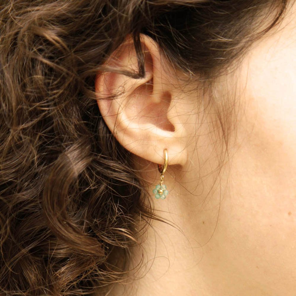 Boucles d'oreilles acier Mini Maya - Les Cleias