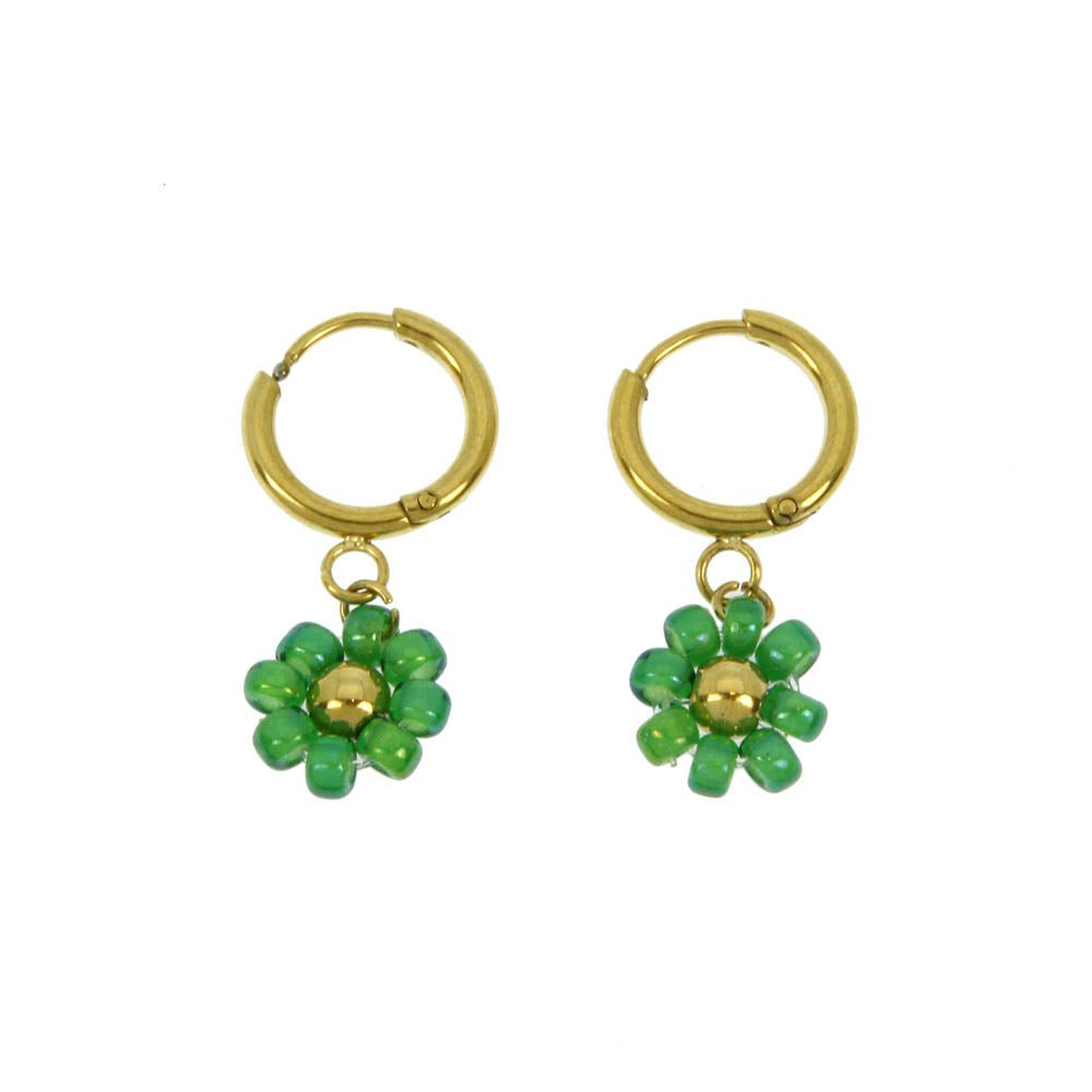 Boucles d’oreilles acier Prairie - Les Cleias