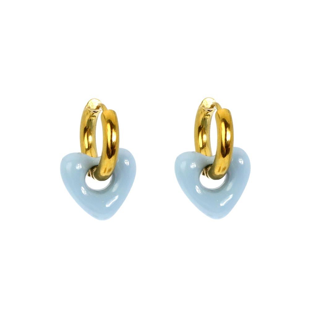 Boucles d'oreilles acier Sursta - Les Cleias