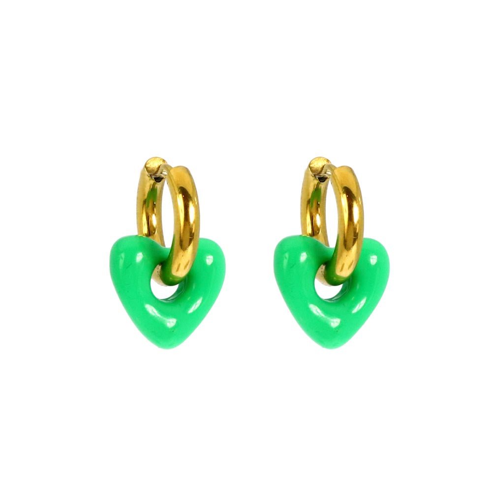 Boucles d'oreilles acier Sursta - Les Cleias
