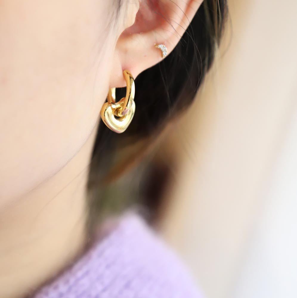 Boucles d'oreilles acier Toy Heart - Les Cleias