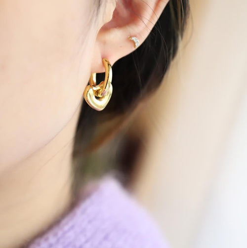 Boucles d'oreilles acier Toy Heart - Les Cleias