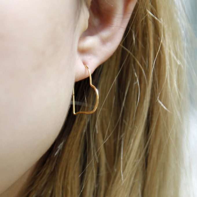 Boucles d’oreilles Cardie plaqué or - Les Cleias