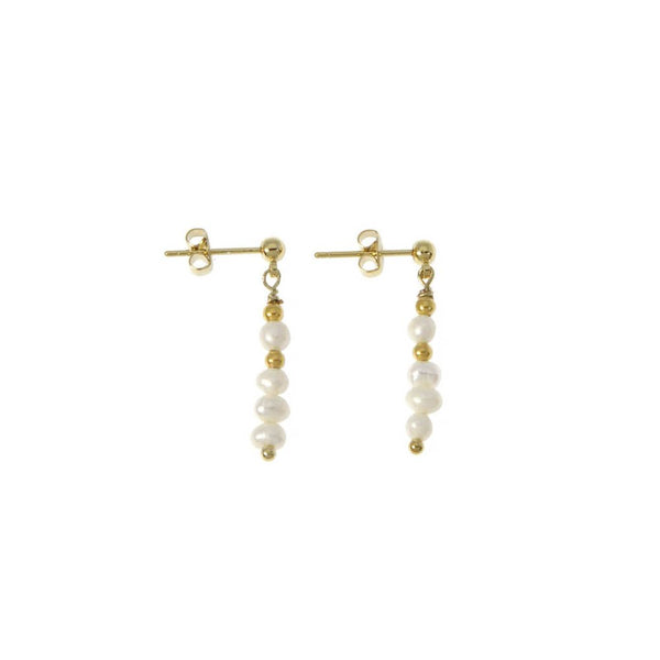 Boucles d'oreilles Zoé plaqué or - Les Cleias