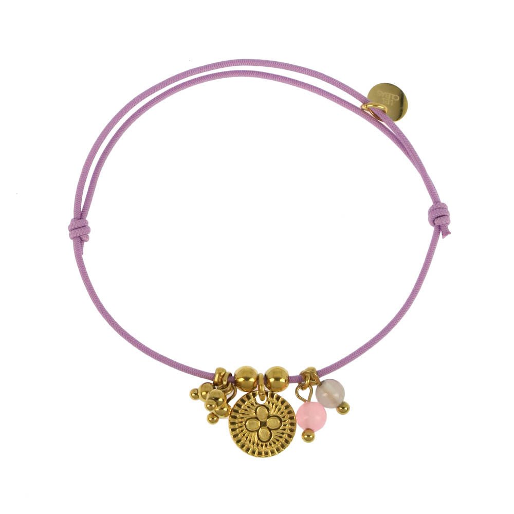 Bracelet élastique Enfant/Adolescent plaqué or Sersta - Les Cleias