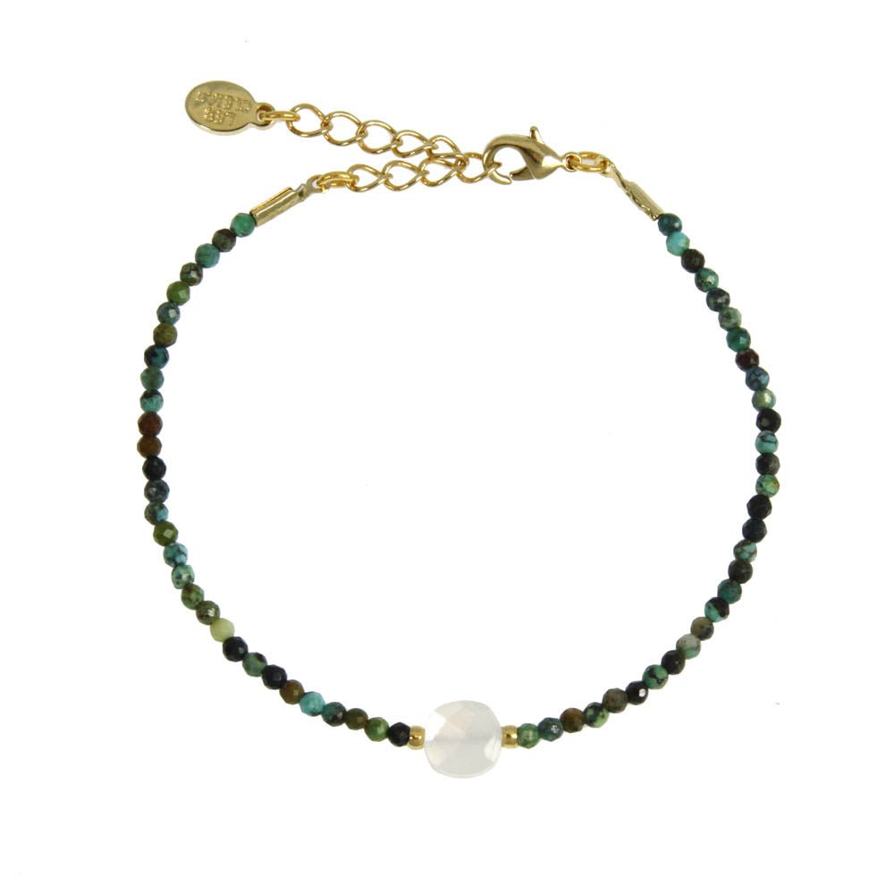 Bracelet Luana plaqué or - Les Cleias
