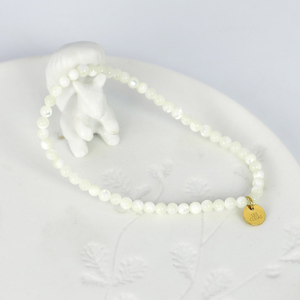Bracelet Vivi en nacre blanche - Les Cleias