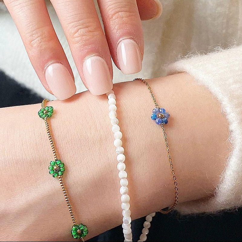 Bracelet Vivi en nacre blanche - Les Cleias